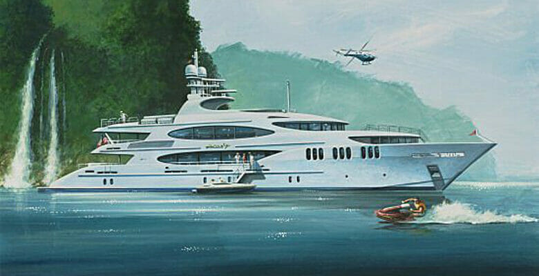 Trinity Yachts' Mine Games drawing