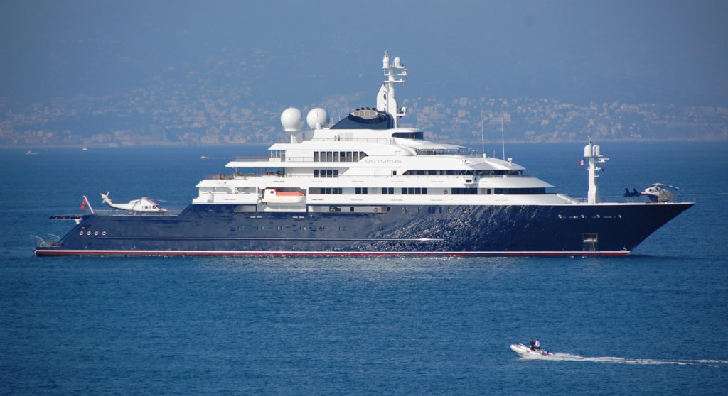 the yacht Octopus