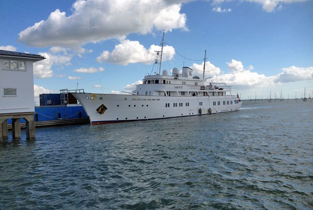 Lady K II superyacht at Solent Refit