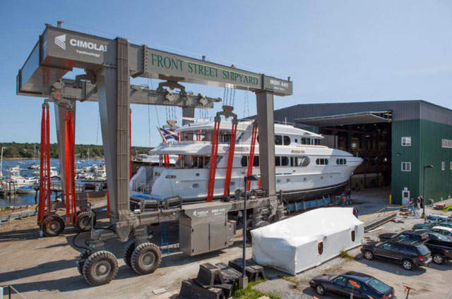 yacht Magic at Front Street Shipyard