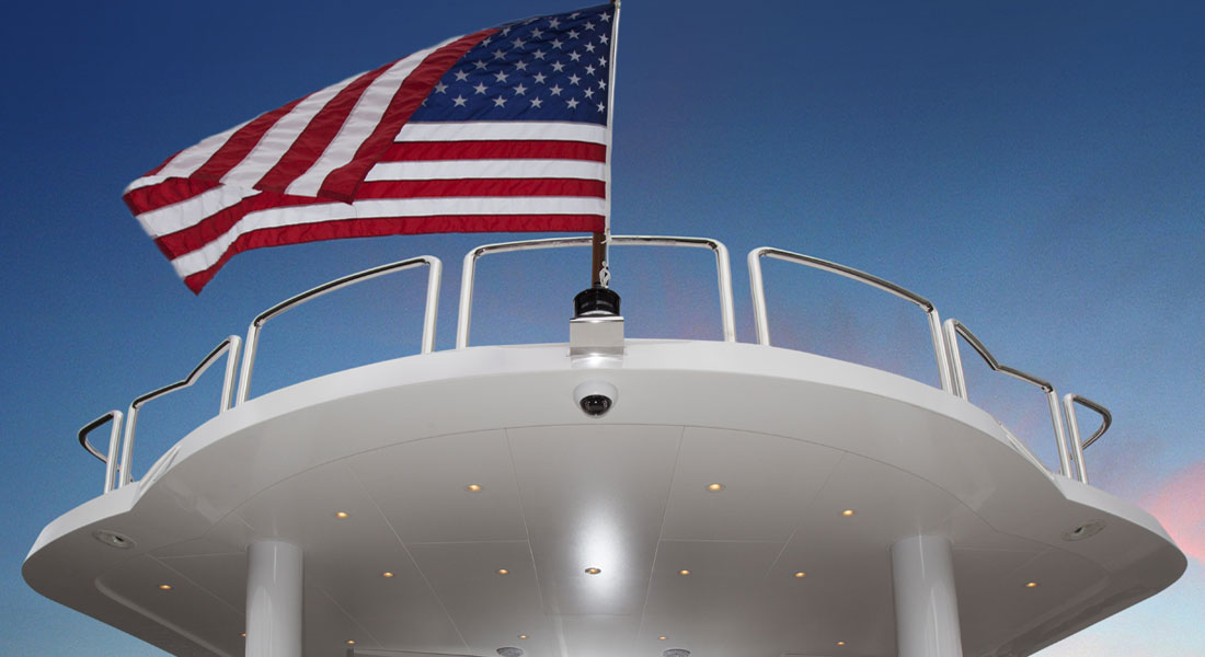 megayacht U.S. flag