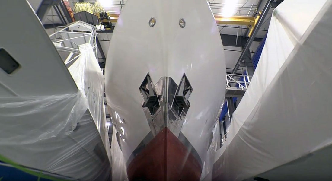Feadship yacht Berilda refit at Front Street Shipyard