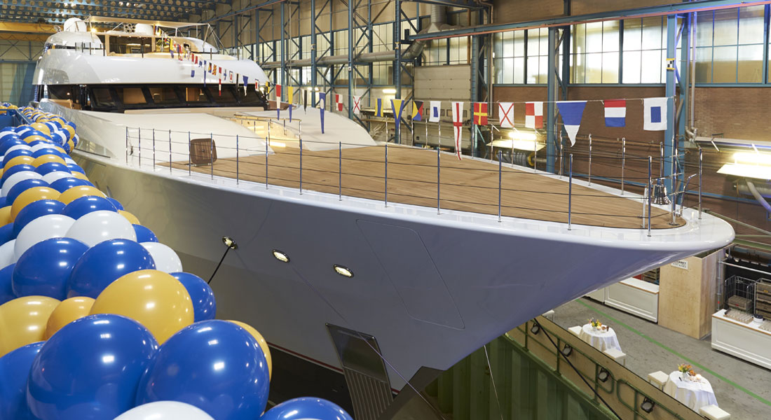Feadship Vanish launch