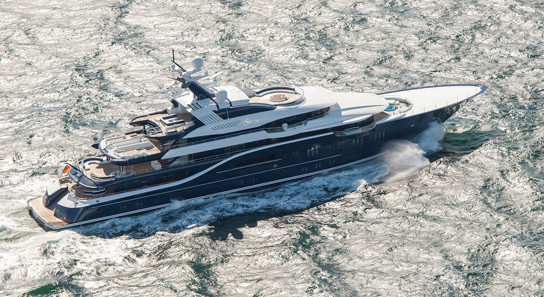 Solandge Lurssen Yachts Miami Beach Watson Island Island Gardens Deep Harbor Marina