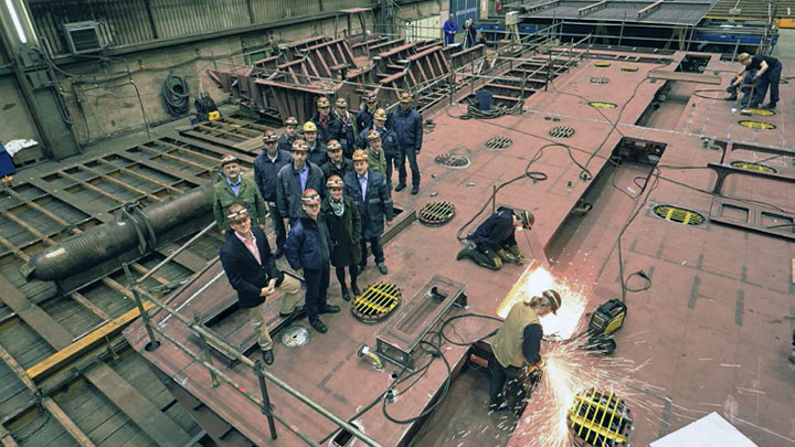 Blohm+Voss BV80 first hull plates