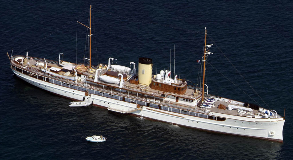 the yacht Delphine American-built megayacht