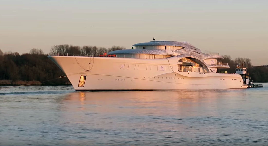 Feadship Project 1007 megayacht youtube screen grab