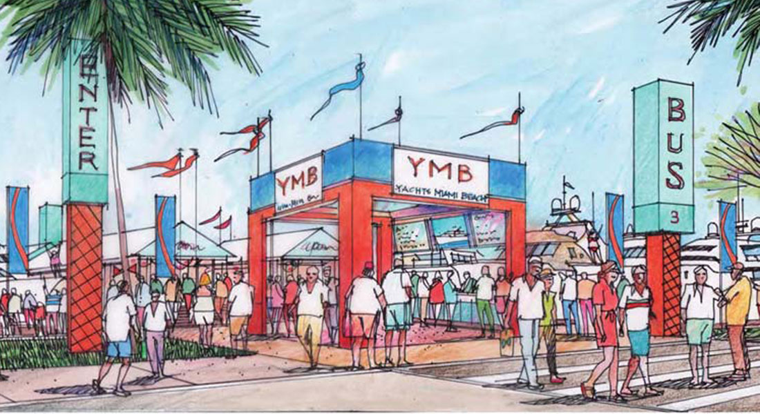 Yachts Miami Beach 2017 EDSA illustration