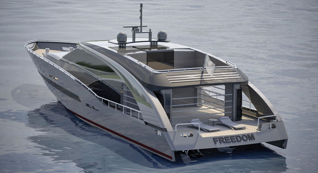 Roberto Cavalli megayacht Freedom CCN 27m Fuoriserie