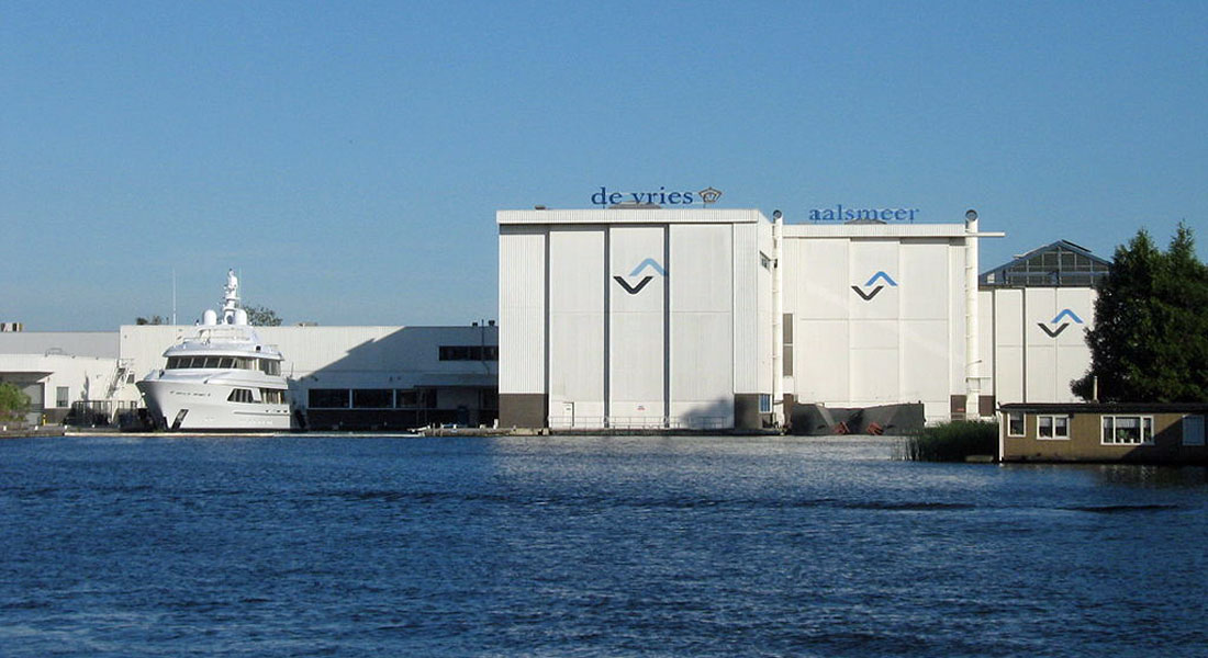 Royal de Vries Aalsmeer superyacht yard for YN701 story not yacht pictured