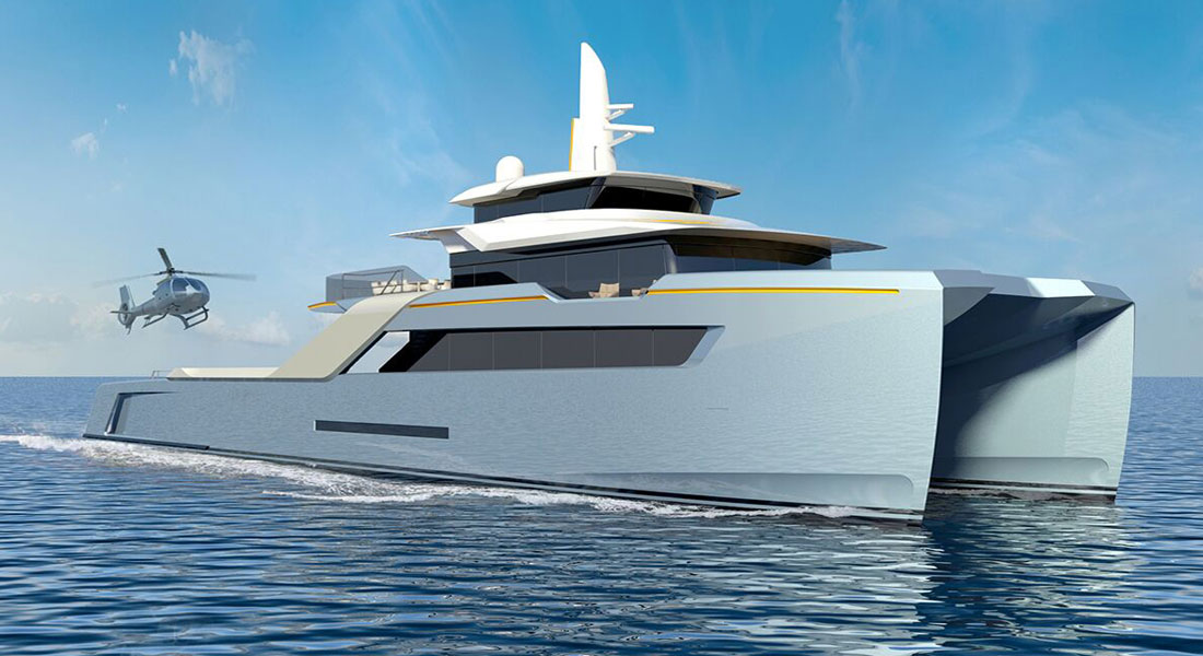 Project Echo superyacht support vessel adventure yacht Echo Yachts