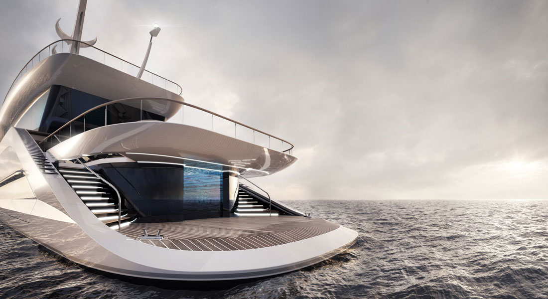 Bolide megayacht concept Exclusiva Design Tankoa Yachts