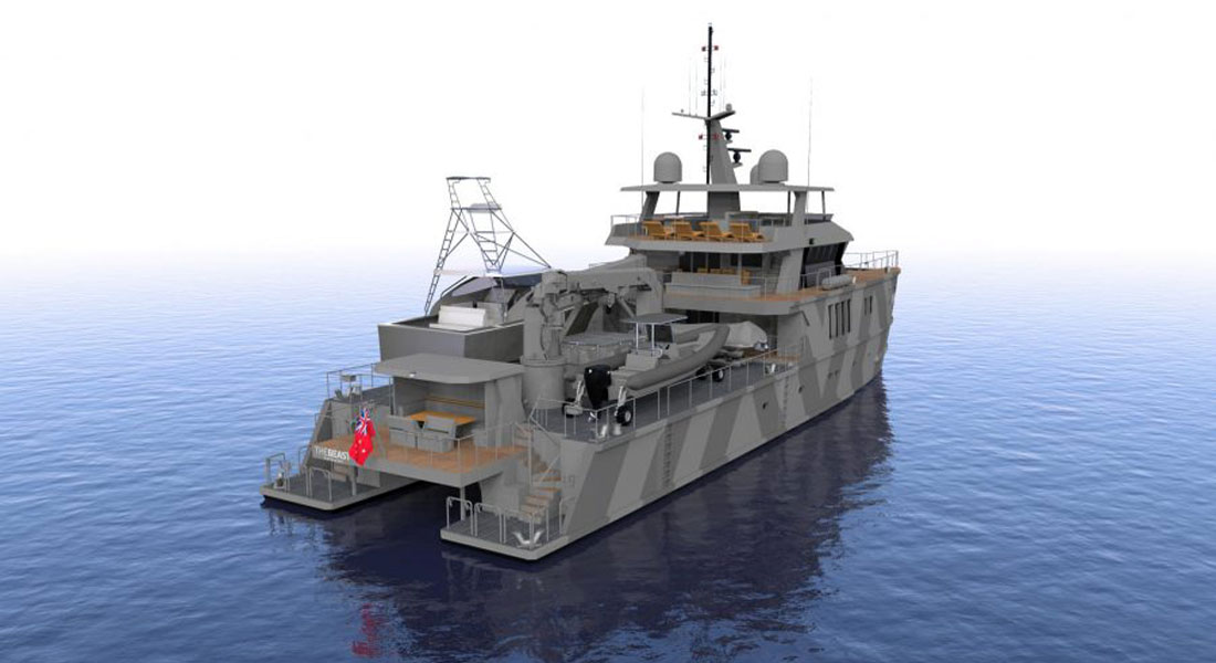 The Beast superyacht catamaran