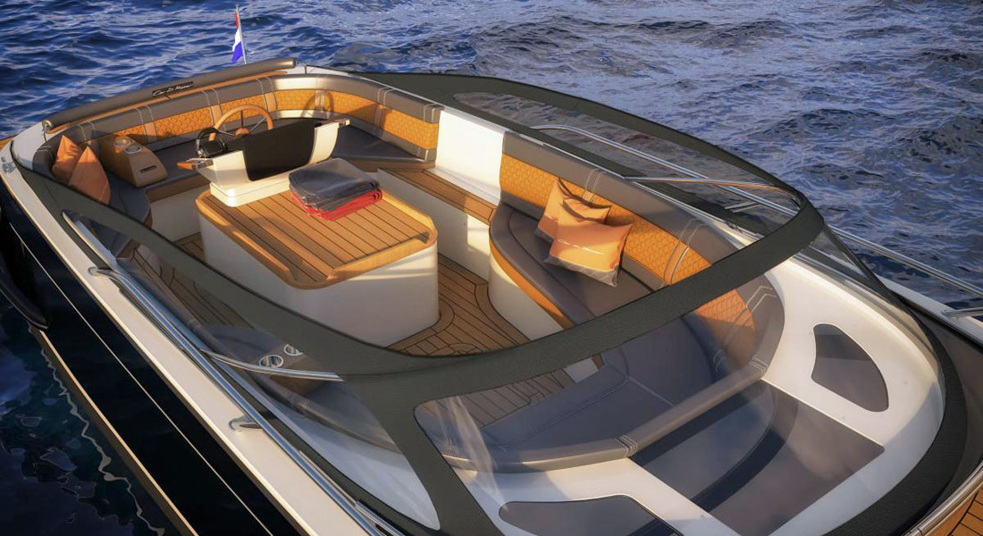 Cor D. Rover 28 Tender cockpit megayacht tender