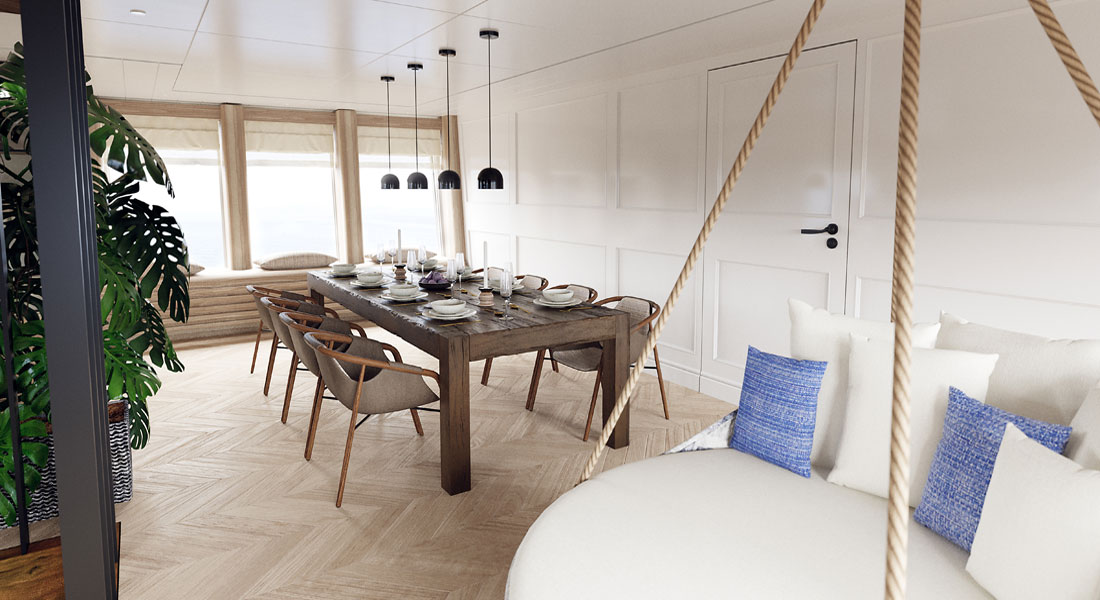 Vripack M5 megayacht interior