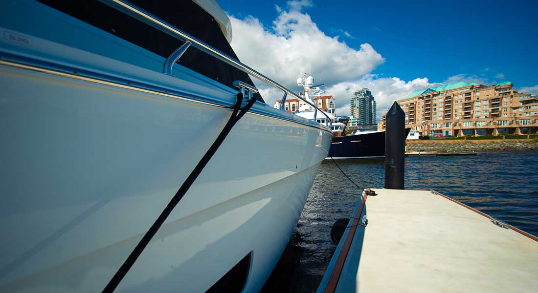 Victoria International Marina megayacht