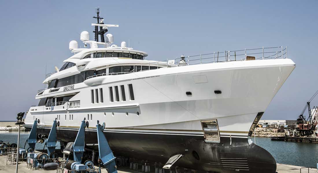superyacht Spectre Benetti launch