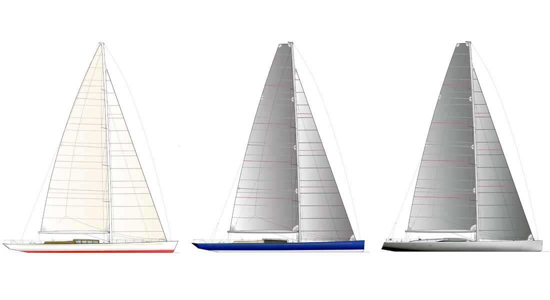 Pura sailing superyacht sail plan examples