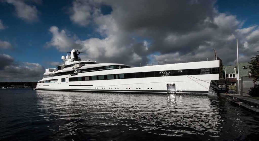 Feadship Lady S Project 814 superyachts belonging to NFL team owners
