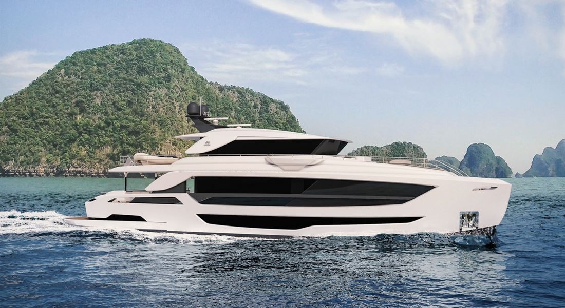 Horizon FD102 Skyline megayacht