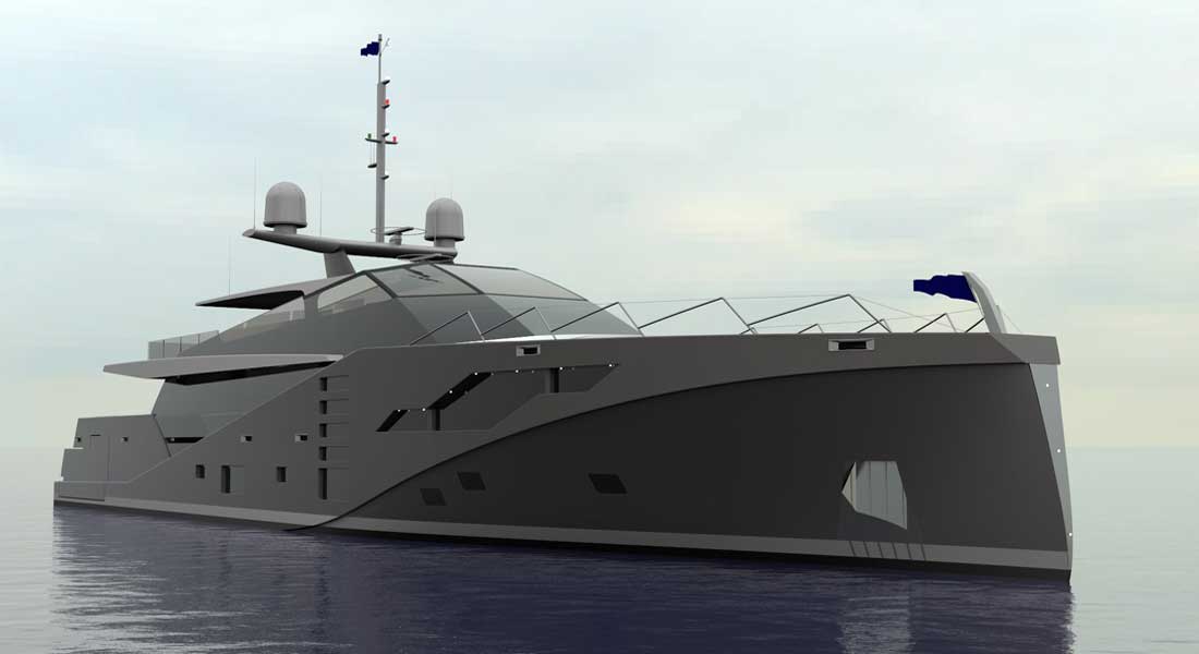 Peter Bolke Design Stealth 46M ARV megayacht