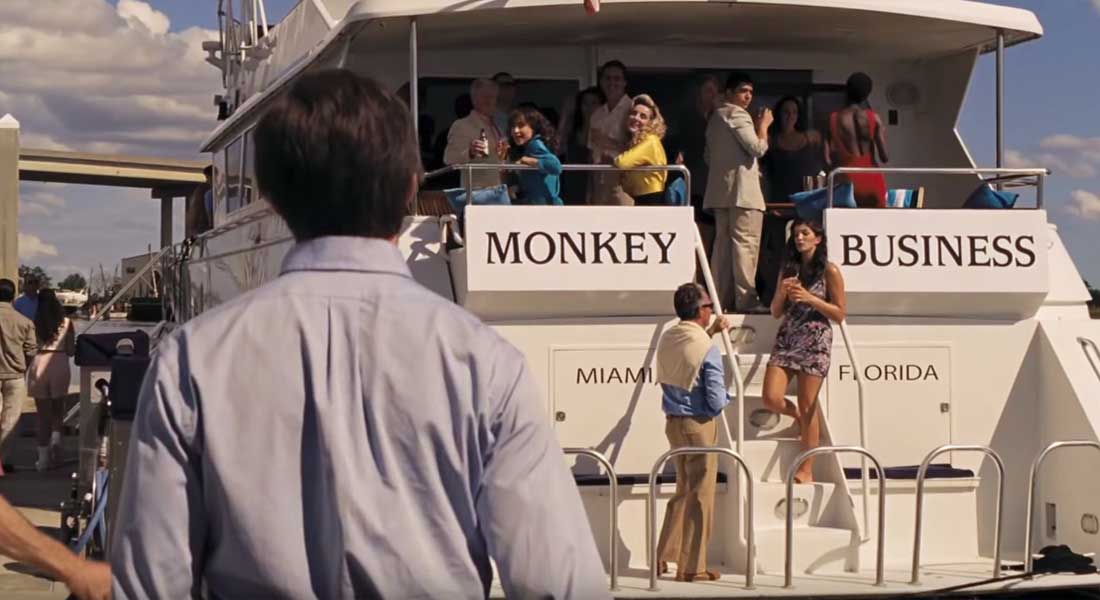 Monkey Business megayacht The Front Runner movie