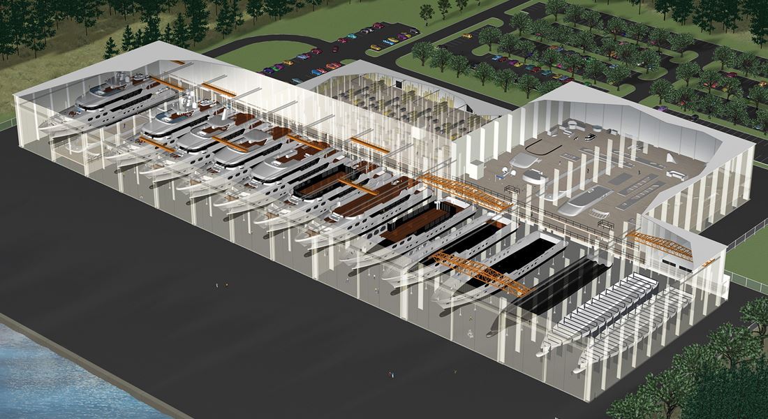 Christensen Shipyards facility in Tennessee artists' rendering