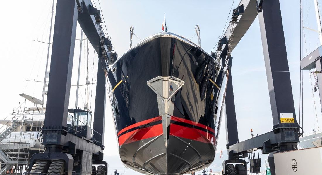 Perini Navi Eco-tender superyacht tender being lowered into the water