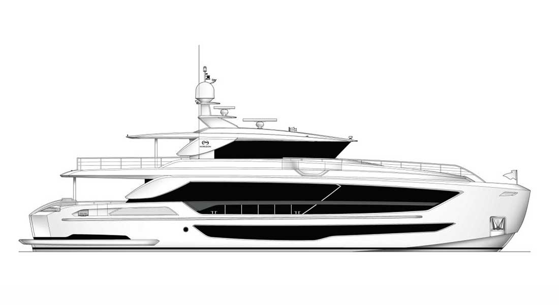 the second Horizon FD102 megayacht is under contract