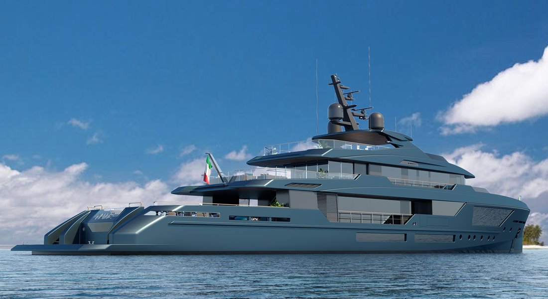 Mondomarine Discovery megayacht series example of Discovery 57 model