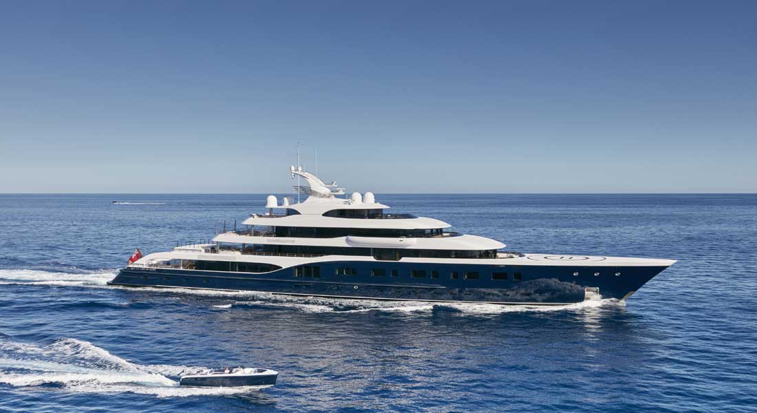the Feadship Symphony is among the megayachts at the Monaco Grand Prix in 2019 and the The 7 Biggest Boats in St. Barths to Ring in 2020