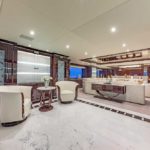 the superyacht Spectre is quite a lavish design, with Art Deco elements in every room