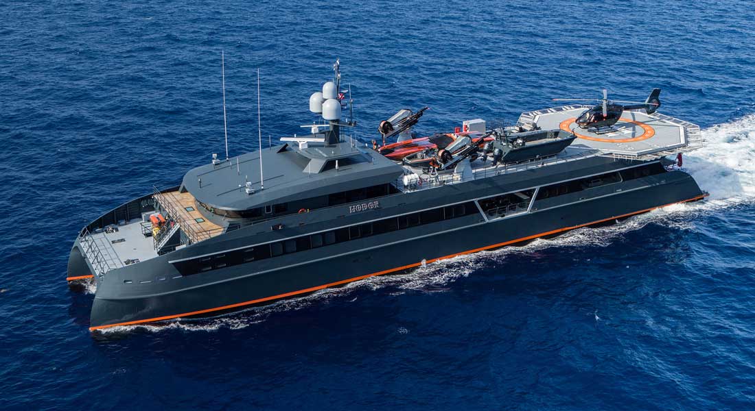 Hodor is a megayacht catamaran Shadow Cat from Incat Crowther