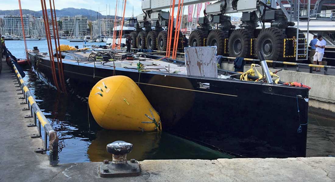 the superyacht My Song as she sat in Palma de Mallorca in June 2019
