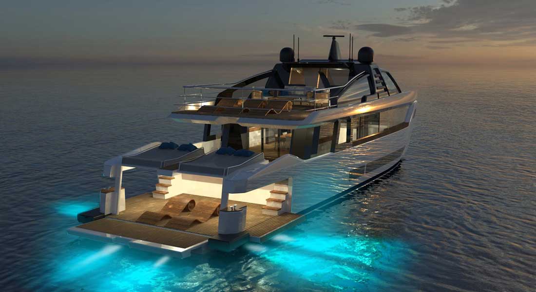 the Bulldog 88 megayacht is from Cantiere Navale Santamargherita
