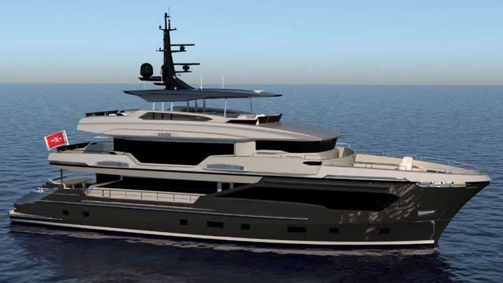 Tony Parker's superyacht is hull number two of the Kando 110 series