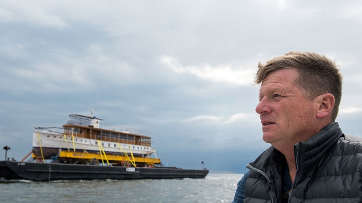 the Presidential yacht Sequoia is undergoing a superyacht restoration