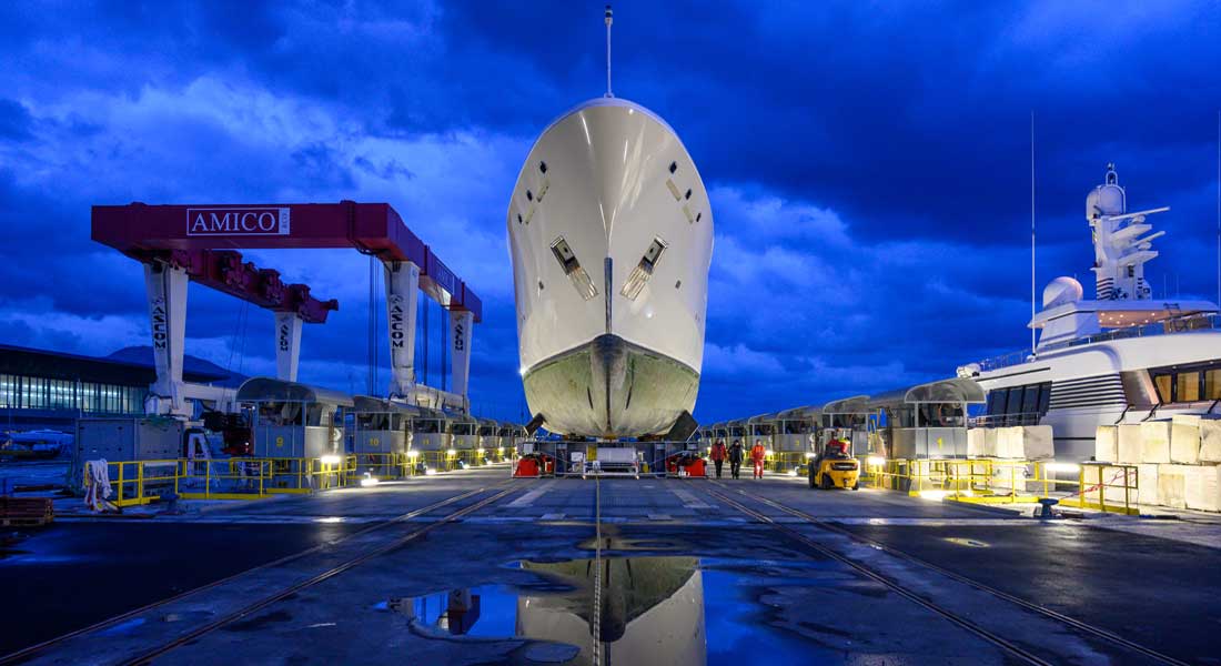 superyacht shiplift at Amico & Co.