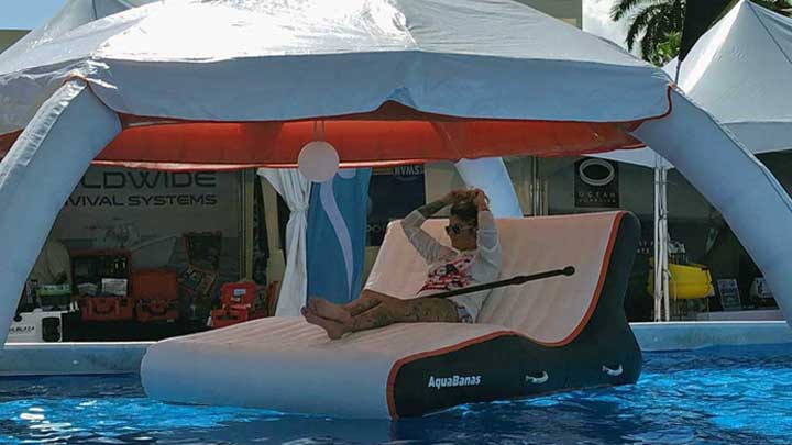 AquaBanas makes inflatable items that superyachts can use