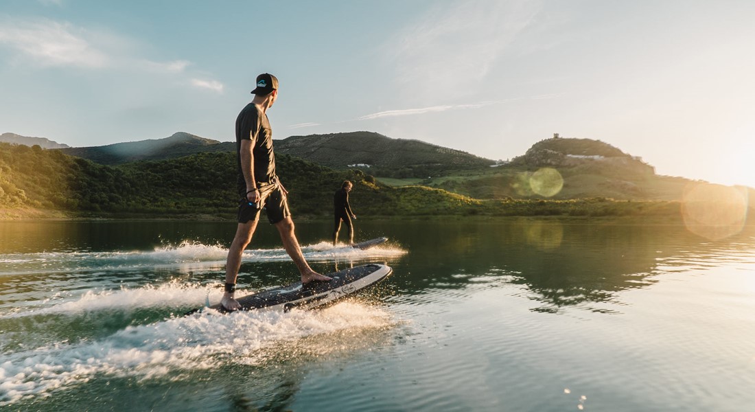 Radinn Freeride electric jetboards are fun megayacht watertoys