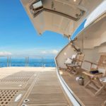The Legion is a customized version of a Horizon RP110 megayacht