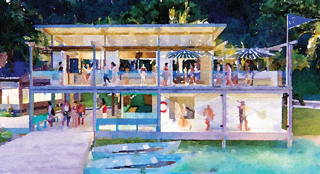 the Bitter End Yacht Club Quarterdeck Marina restoration is underway, for megayacht owners to return this fall