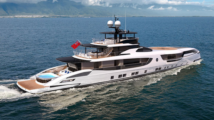 the Dynamiq GTT 160 megayacht prioritizes comfort and efficiency