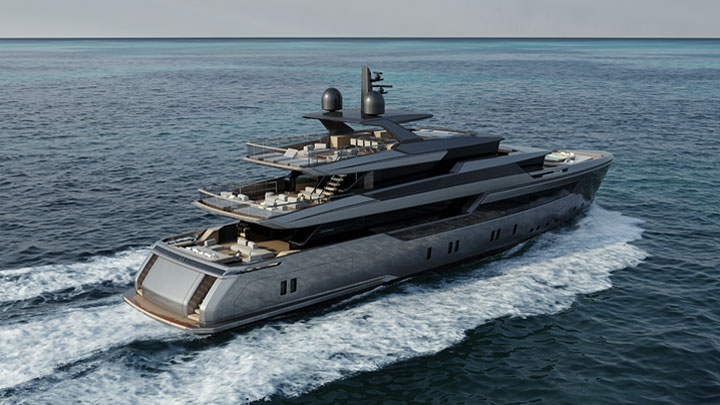 the Sanlorenzo 44 Alloy megayacht
