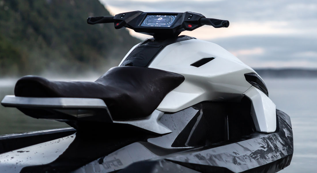 Taiga Motors manufactures a limited number of Orca electric PWCs, perfect for megayachts