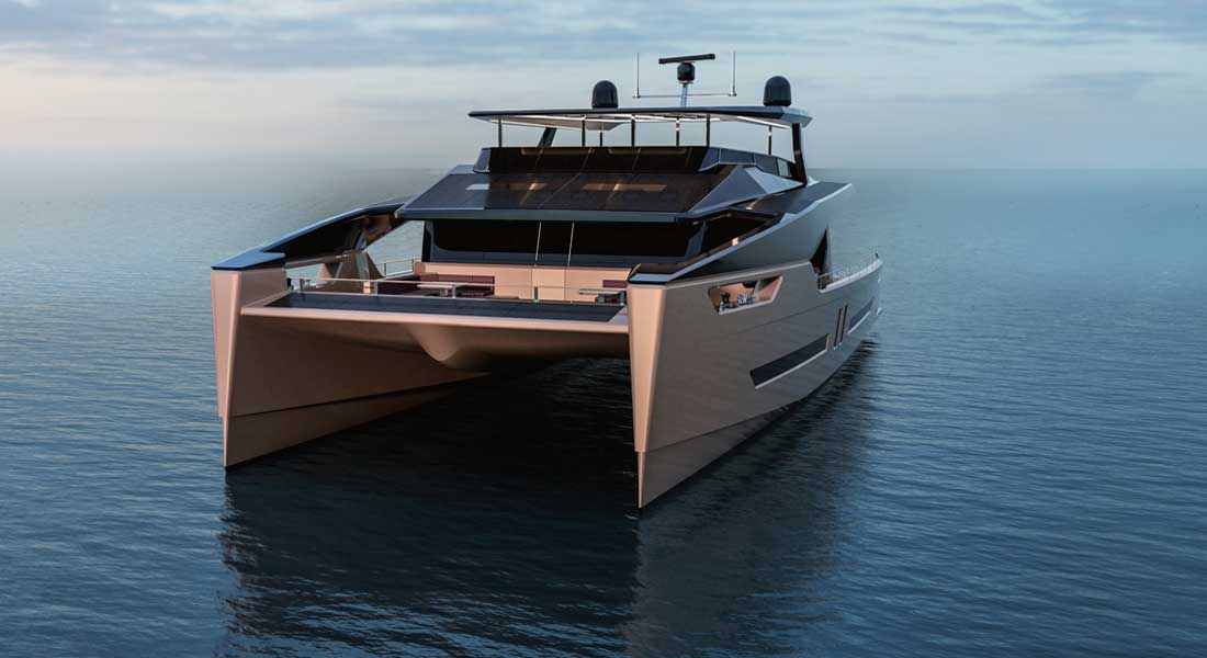 Alva Yachts in Germany is building the Ocean Eco 90 catamaran, for megayacht owners wanting a greener experience
