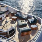 the Azimut Magellano 25 Metri is an 83-foot megayacht with surprising style
