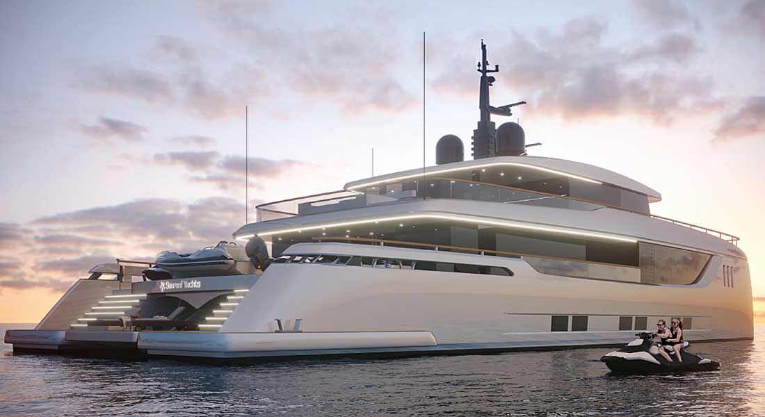 the newest megayacht concept from Sunreef Yachts is the 40M Sunreef Explorer