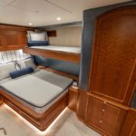one of five staterooms aboard Jarrett Bay Boatworks' Hull 60