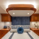 one of five staterooms aboard Jarrett Bay Boatworks' Hull 60